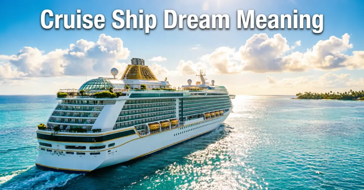 Cruise Ship Dream Meaning