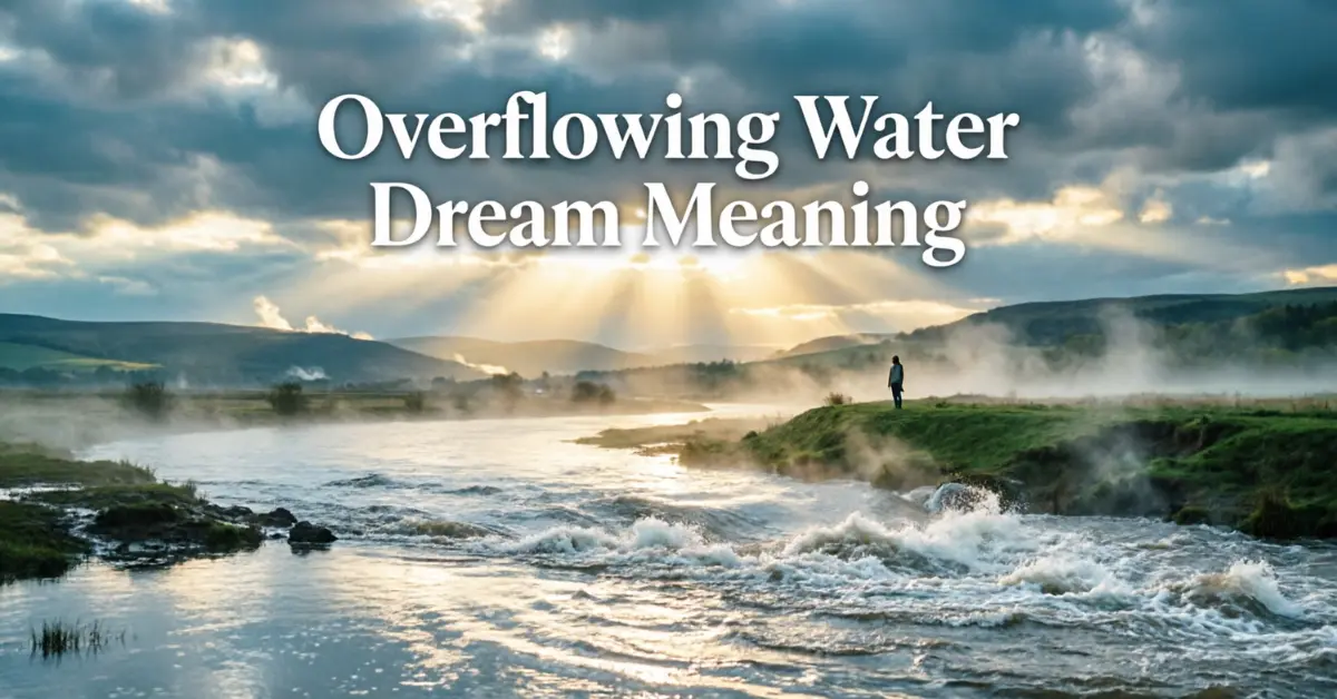 Overflowing Water Dream Meaning